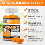 HJS Supplements Vitamin C Gummies, Sabor Naranja, 90 Gominolas