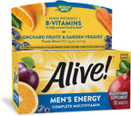 Nature's Way Alive! Multivitamínico Diario Completo para Hombres - Apoya el Metabolismo Energético y la Función Muscular - con Vitaminas B - Sin Gluten - 130 Comprimidos