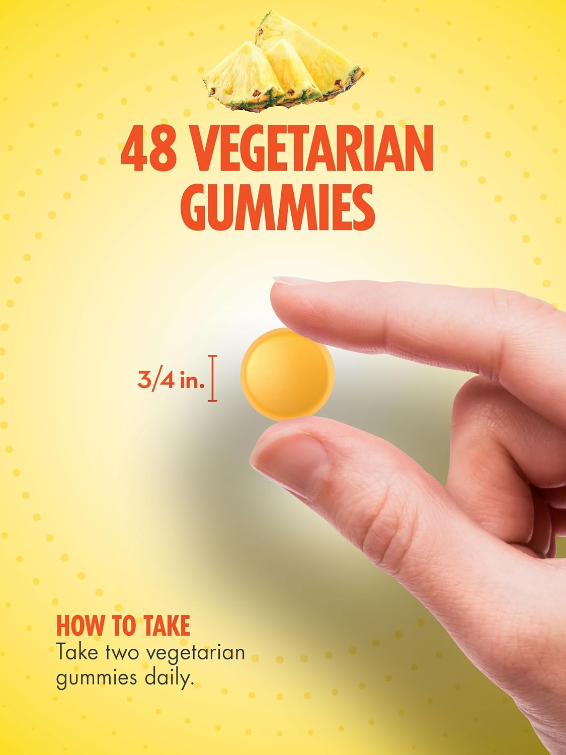 Sundance Vitamin D3 Gummies 2000 IU (48 Gominolas) Sabor Piña