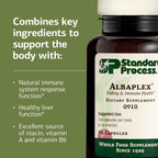 Standard Process Albaplex - Complemento para hígado e inmunidad - 90 cápsulas