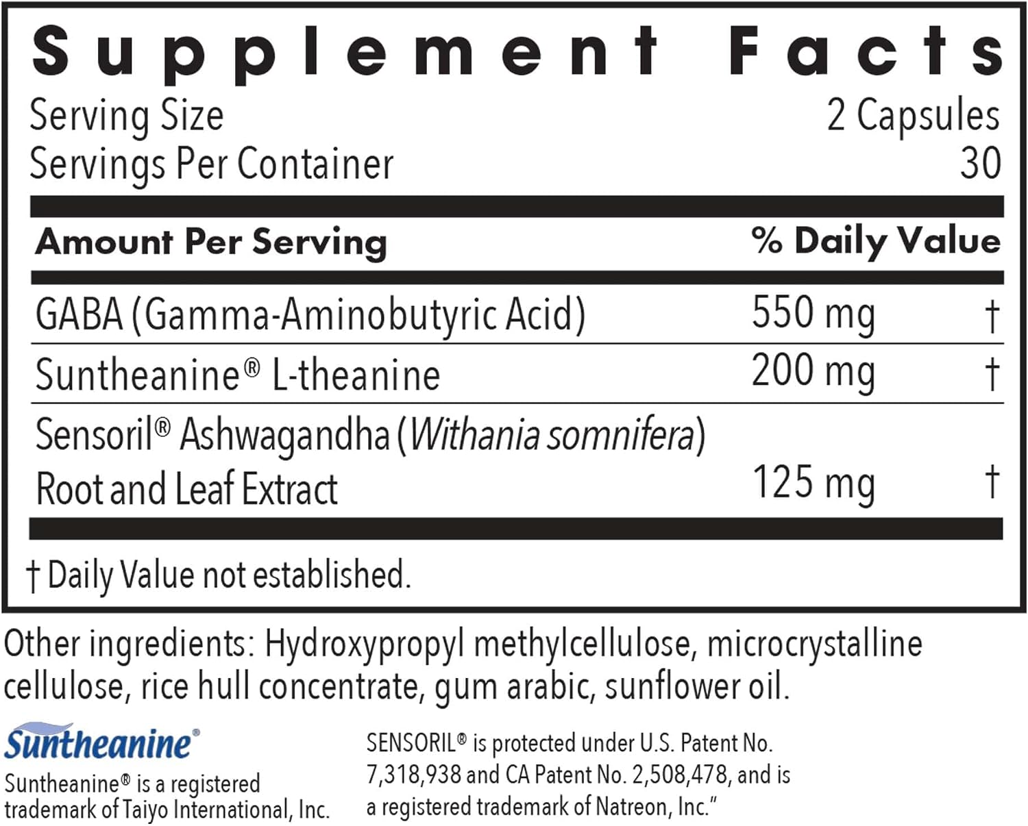 Allergy Research Group Zen Adapt - 200 mg L-Teanina, 125 mg Ashwagandha y 550 mg GABA - Apoyo al Estrés y la Calma - Cápsulas Vegetarianas - Fórmula Hipoalergénica - 60 Cápsulas