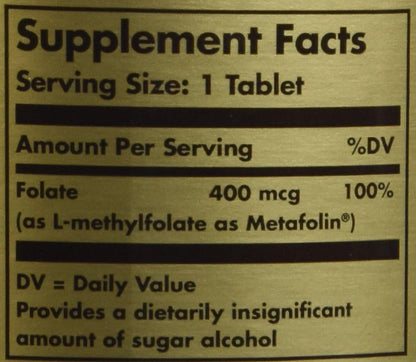 Folato 666 mcg DFE (Metafolin 400 mcg) - – El folato contribuye a la reducción del cansancio y la fatiga. – Image 5