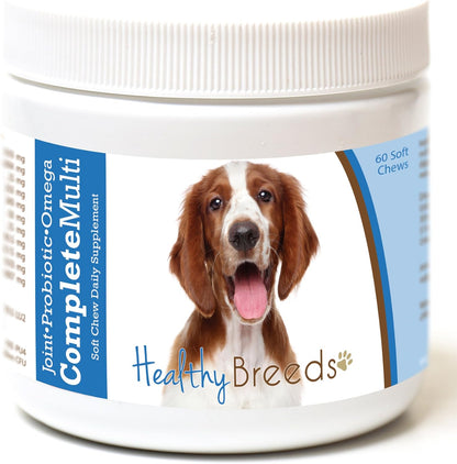 Healthy Breeds Welsh Springer Spaniel Multivitamínico Todo en Uno Masticable 60 unidades – Image 1