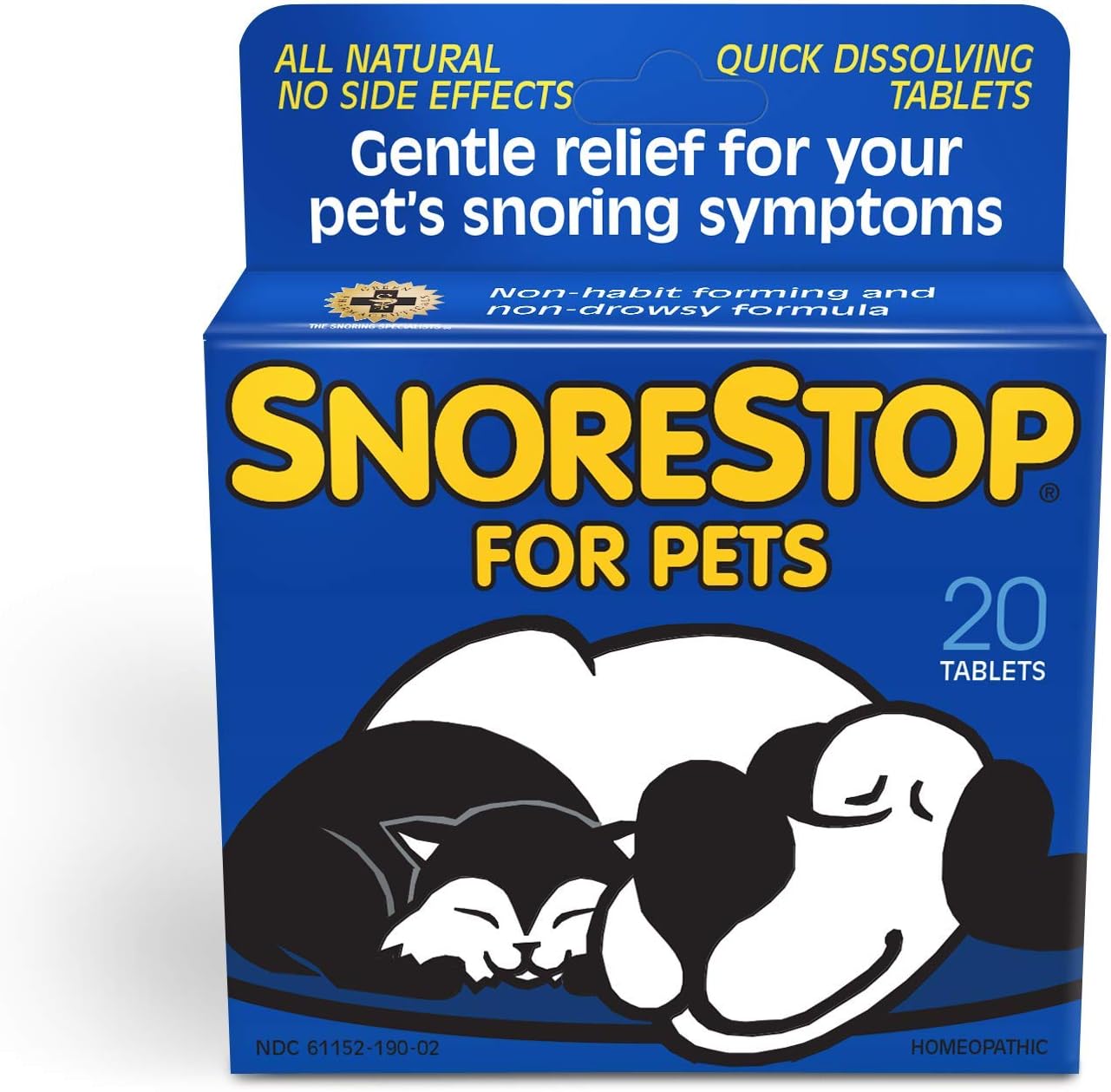 SnoreStop para Mascotas - 20 Comprimidos Masticables - Solución Natural Antirronquidos