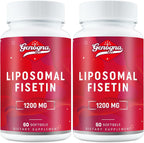 Suplemento de Fisetina Liposomal 98% Puro 1200 mg - 120 Cápsulas | Genogna