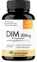 Sandhu's DIM 200 mg - 60 Cápsulas - Diindolilmetano con Ashwagandha y Bioperina