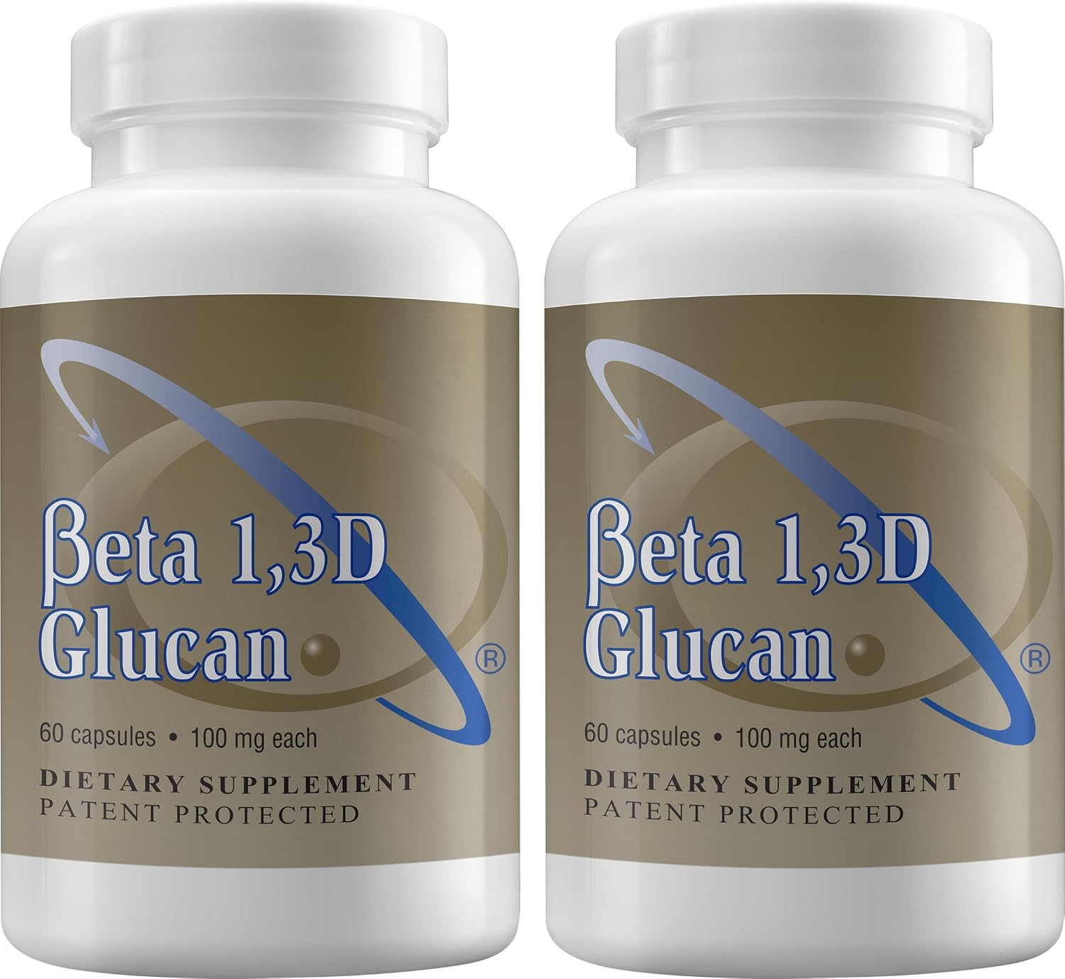 Suplemento de Beta-Glucano 1,3D de Alta Pureza 100 mg por Cápsula (Paquete de 3)