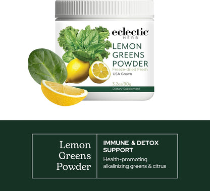 Eclectic Herb - Lemon Greens Powder: Mezcla de verduras y frutas ecológicas en polvo – Image 3