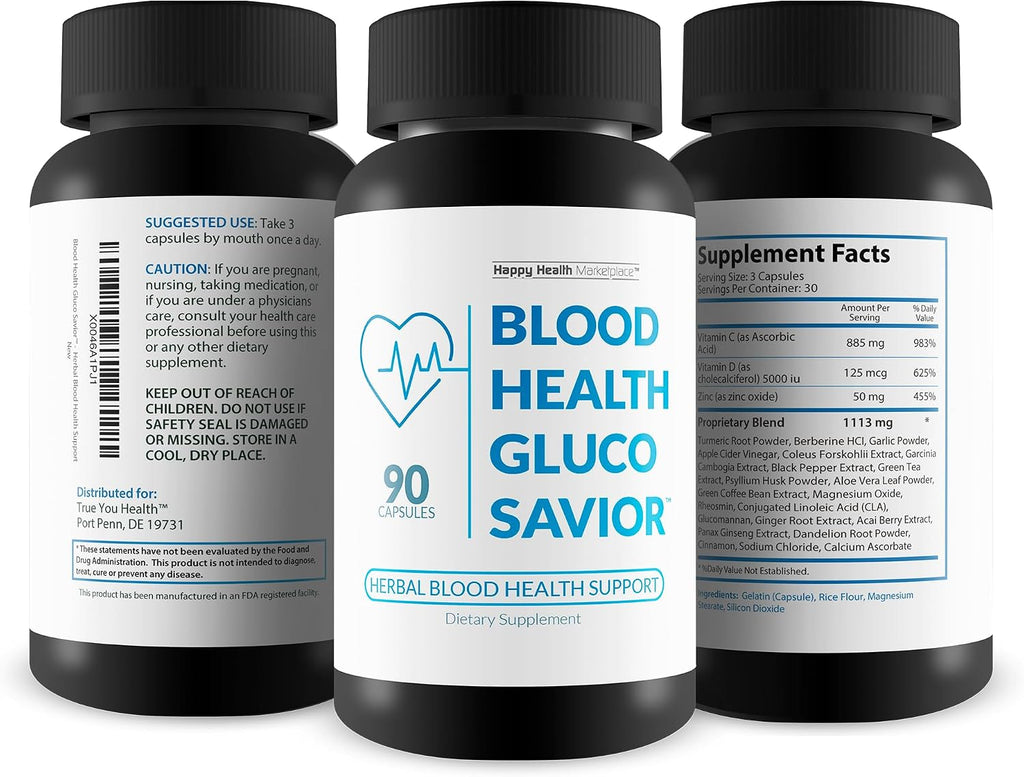 Blood Health Gluco Savior - Complemento Herbal para Circulación y Bienestar