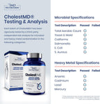1MD Nutrition CholestMD con Extracto de Hoja de Olivo, Bergavit, Niacina, Ajo - 120 Cápsulas (2 Envases)