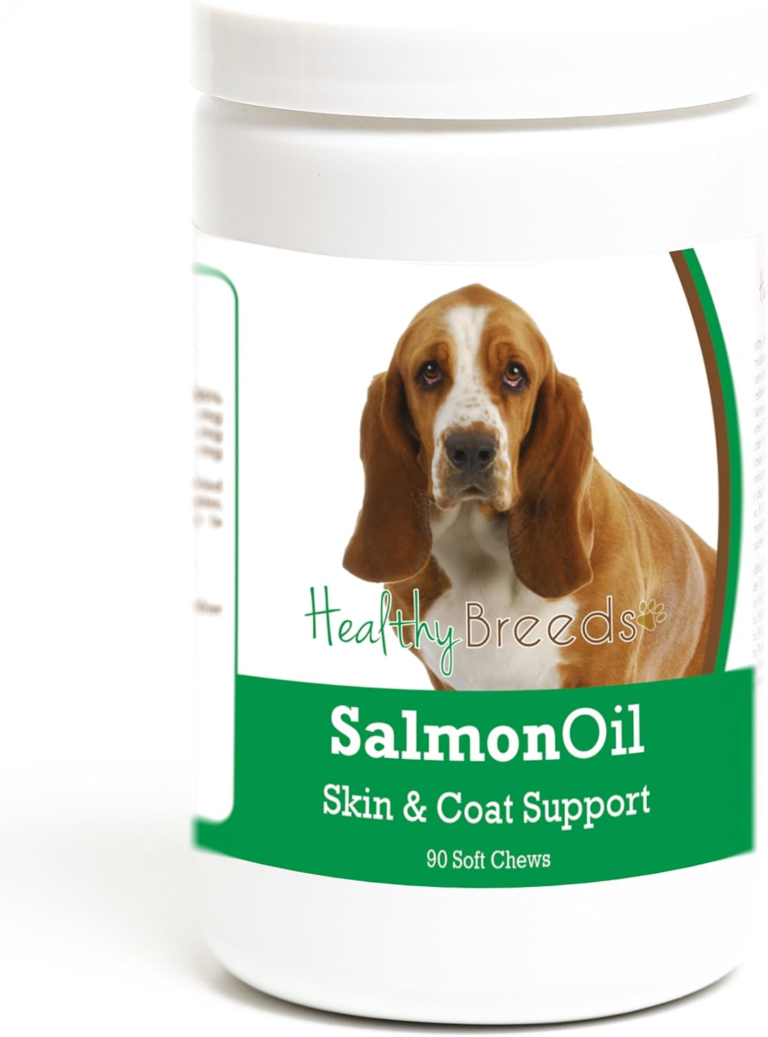 Healthy Breeds Basset Hound Salmon Oil Soft – Piel y pelaje: El DHA y el EPA ayudan a mantener la barrera cutánea, – Image 1