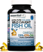 Essential MD Triple Strength Omega-3 2900mg – Aceite de Pescado Islandés – 90 Cápsulas Blandas