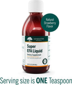 Genestra Brands Super EFA Líquido | Suplemento de Ácidos Grasos Esenciales | Sabor Fresa Natural | 200 ml