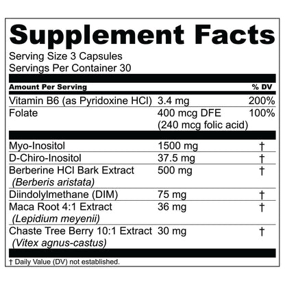 Live Conscious Beyond Hormone - Inositol, Berberina y Extractos Botánicos para el Bienestar Femenino (90 Cápsulas) – Image 8