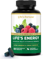 Life's Energy Advanced Daily Multivitamin con Super Greens - 120 Comprimidos