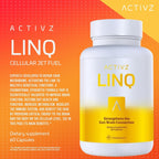 ACTIVZ LINQ - Fórmula Epigenética Avanzada para Función Cerebral, Salud Intestinal, Piel Radiante y Apoyo Inmunológico - 60 Cápsulas