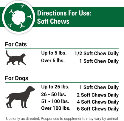 Vet Classics CAS Options Extra Strength Immune Support para Perros y Gatos - Suplemento Antioxidante - 120 Masticables – Image 6