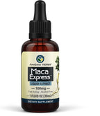 Amazing Herbs Maca Express Liquid Extract - Peruvian Maca Extract, Promotes Vitality and Energy - 30 ml