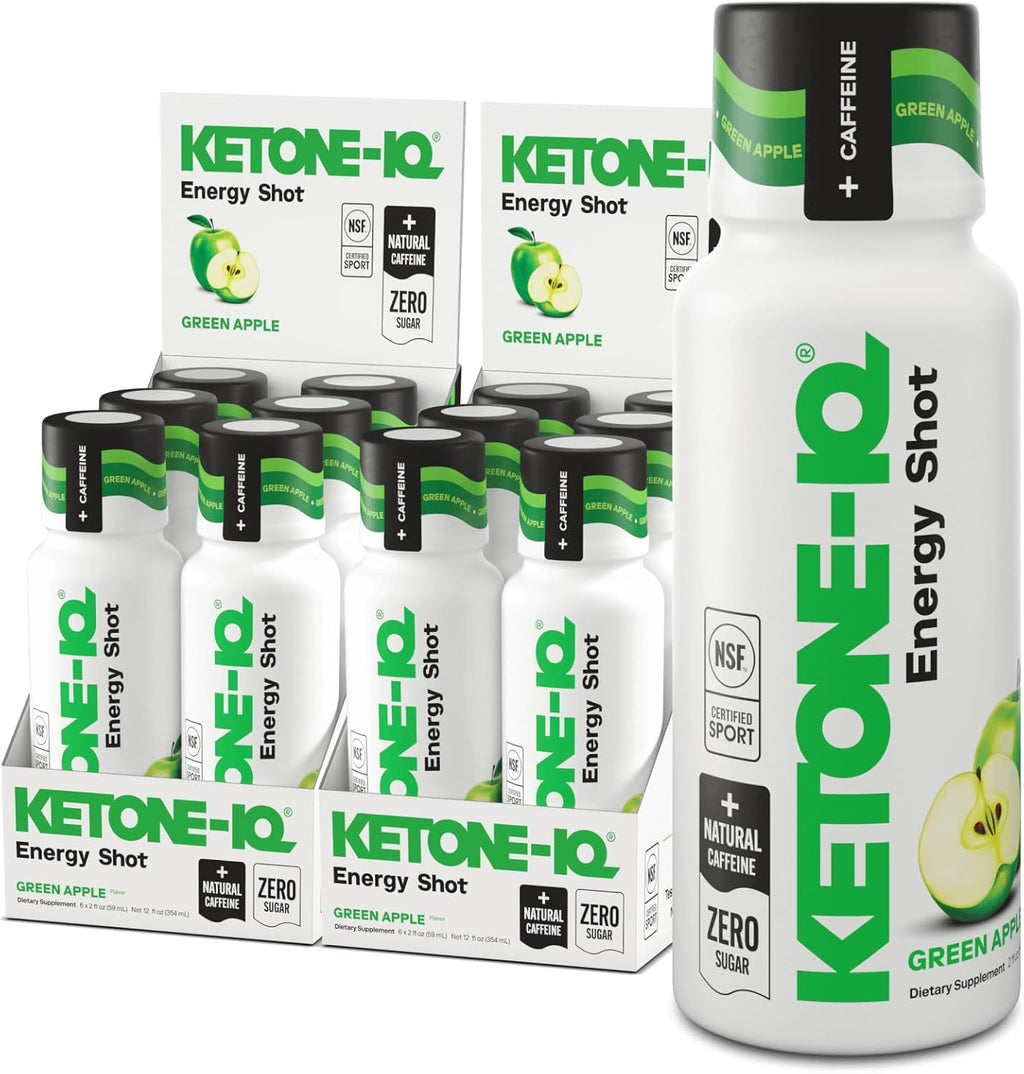 Ketone-IQ Caffeine Performance Energy Shots – 24 uds (Limonada de Frambuesa)