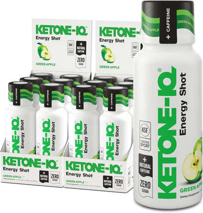 Ketone-IQ Caffeine Performance Energy Shots – 24 uds (Limonada de Frambuesa)