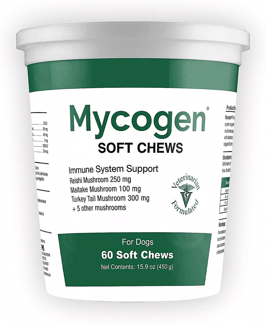 Mycogen Immune Support para Perros – Mezcla de Beta Glucano y Hongos Reishi, Shiitake y Maitake – 60 Chews Blandos Sabor Hígado