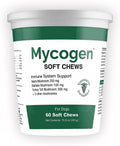 Mycogen Immune Support para Perros – Mezcla de Beta Glucano y Hongos Reishi, Shiitake y Maitake – 60 Chews Blandos Sabor Hígado