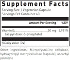 Douglas Laboratories Piridoxal-5-Fosfato (50 mg) - Active Vitamin B6 - 60 Capsules
