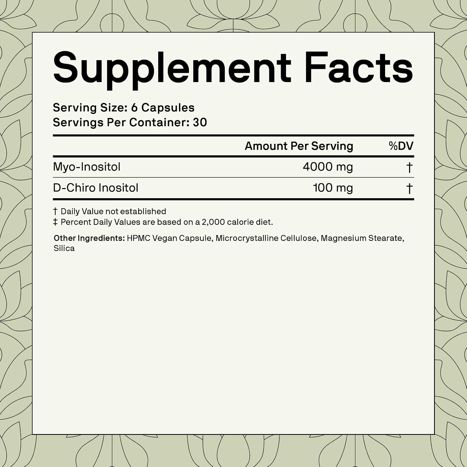Nutriissa Divine Feminine – Myo-Inositol & D-Chiro Inositol, 40:1 Ratio, 4000 mg + 100 mg, 180 Cápsulas Veganas
