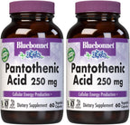 BlueBonnet Ácido Pantoténico 250 mg - 60 Cápsulas Vegetales