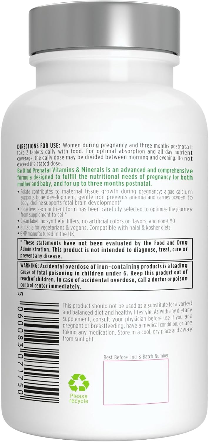 Igennus Methylated Prenatal Multivitamin para Mujeres - 60 Comprimidos (Pack de 6)