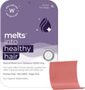 Wellbeing Nutrition Melts Healthy Hair – Tiras finas orales con biotina, zinc y extracto de bambú (30 unidades)
