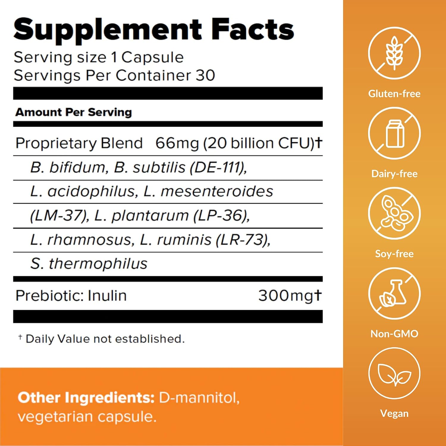 BiotiQuest Antibiotic Antidote Probióticos - 20 Mil Millones UFC, 30 Cápsulas