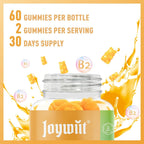Gominolas de Vitamina B2 (Riboflavina) 400mg - 120 Unidades - Vegano, Sin OGM
