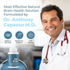 PureLife Organics Pure Neuro – Complemento para Eliminar la Niebla Mental, Apoyo a la Memoria y Enfoque – 60 Cápsulas Veganas y Sin Gluten – Fórmula del Doctor
