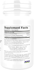 NOW Foods Solutions, Glutathione Skin Brightener con Ceramidas, Hidratante e Iluminador, 30 Cápsulas Vegetales