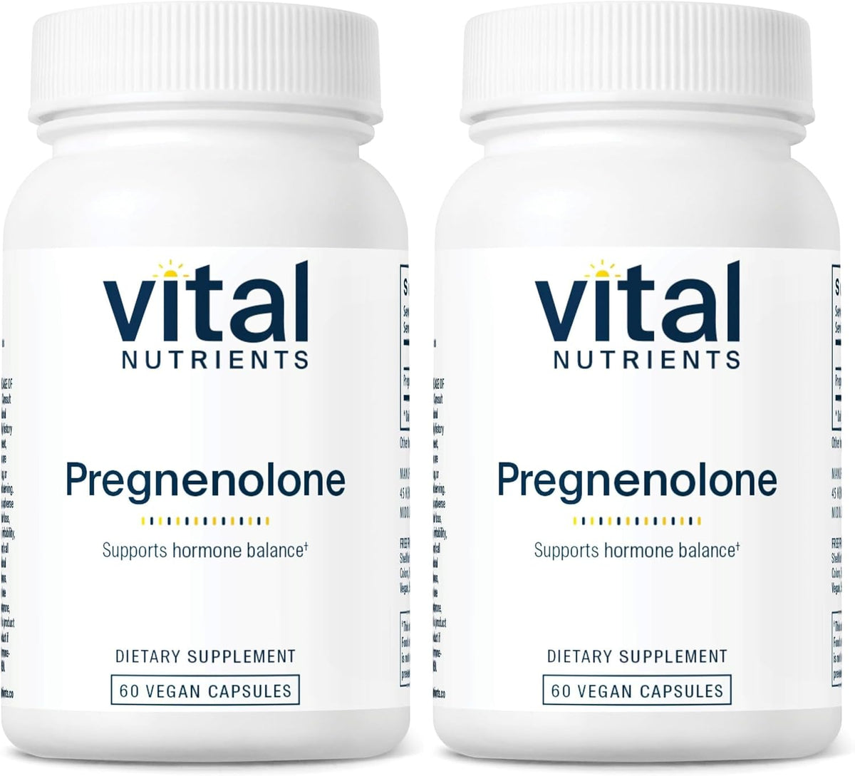 Pregnenolona 10 mg – 60 Cápsulas – Fórmula vegana: cápsulas de origen vegetal, aptas para vegetarianos y veganos. – Image 6
