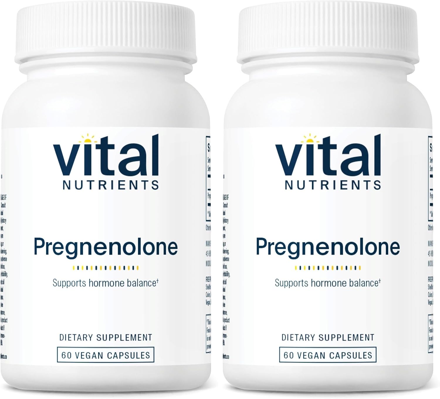 Pregnenolone 10 mg – 60 Vegetarian Capsules – Vital Nutrients