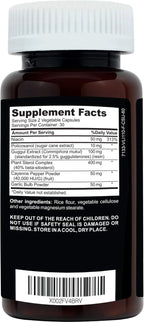 Clinical Daily Cholesterol Care - Suplemento Vegano para el Colesterol y Triglicéridos con Esteroles Vegetales, Guggul, Ajo, Niacina y Pimienta de Cayena (60 Cápsulas)