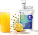 The Absorption Company Polvo para Dormir sin Melatonina - Calmante con Azafrán Liposomal, Magnesio y PharmaGABA, Sabor Limonada de Manzanilla, 7 sticks