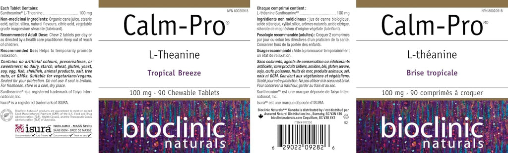 Bioclinic Calm Pro Comprimidos Masticables, 90 Unidades