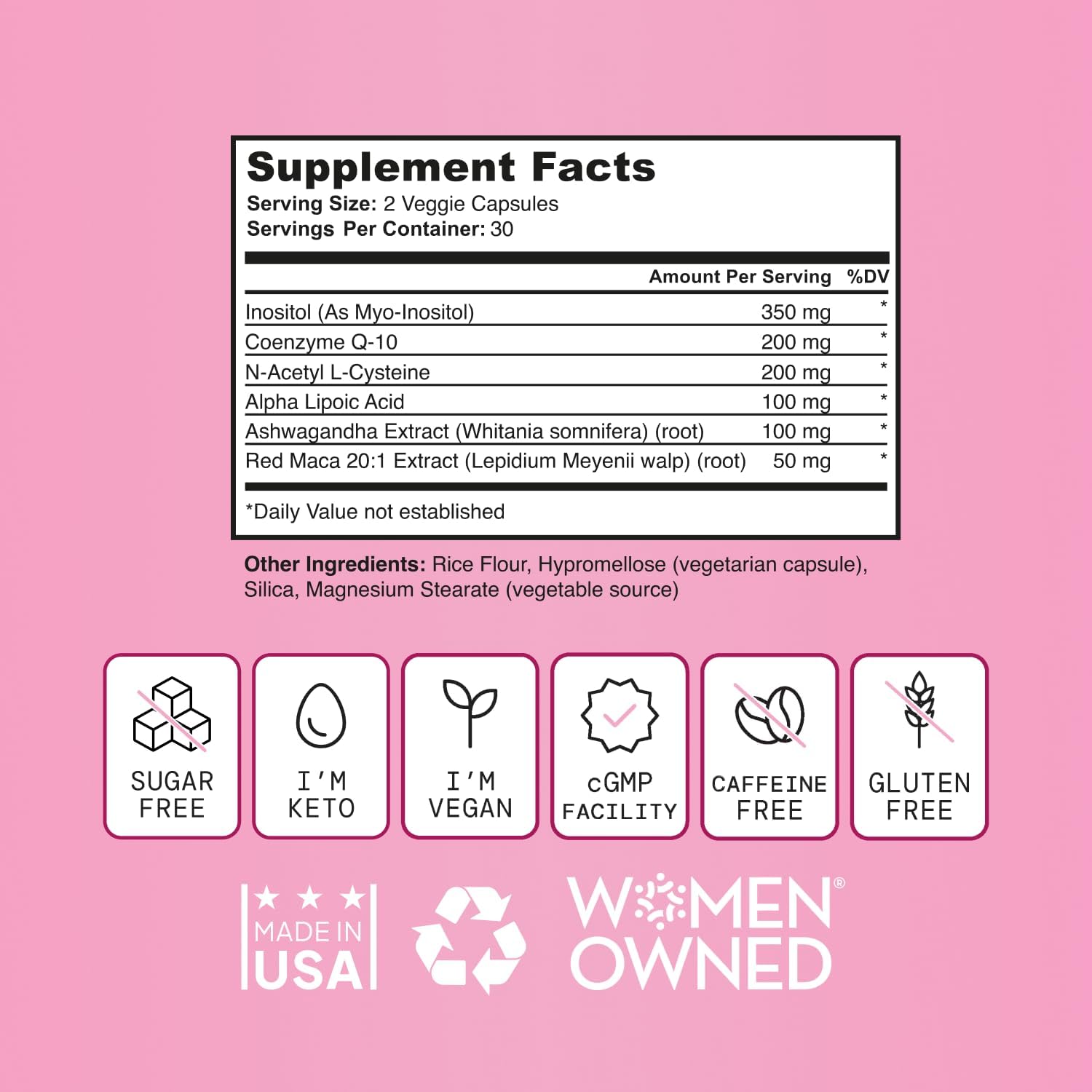SELF NUTRITION Fertility Support for Women - 60 Cápsulas