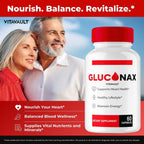 Vitavault Gluconax Cápsulas - Suplemento de Bienestar y Salud, Fórmula Natural (60 Cápsulas)