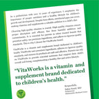VitaWorks Kids Biotin 5000mcg Comprimidos Masticables Sabor Naranja | 120 Unidades