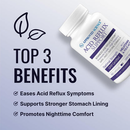 Approved Science® Acid Reflux Support - – L-taurina: aminoácido que contribuye a la digestión de grasas y al – Image 3