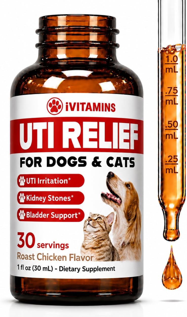 Tratamiento de UTI para Perros y Gatos - Gotas Líquidas Naturales - 30 ml