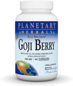 Planetary Herbals Baya de Goji Espectro Completo 700mg - 90 Cápsulas Vegetarianas
