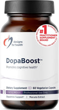 Designs for Health DopaBoost - Complemento Cognitivo y de Estado de Ánimo - Acetil-L-Tirosina, Extracto de Mucuna, Vitamina B6 - Vegano (60 Cápsulas)