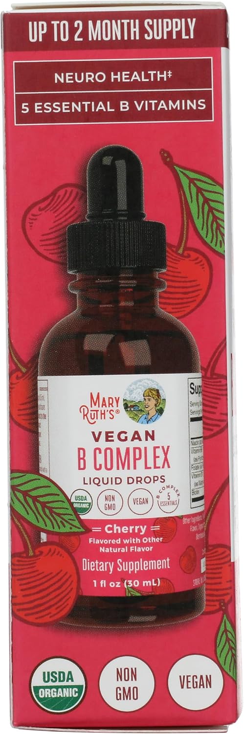Mary Ruth's Complexo B Gotas de Cereza Ácida Orgánico, 30 ml