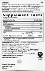 GNC Vitamina B-12 1000 mcg, Sabor Cherry, 120 Pastillas