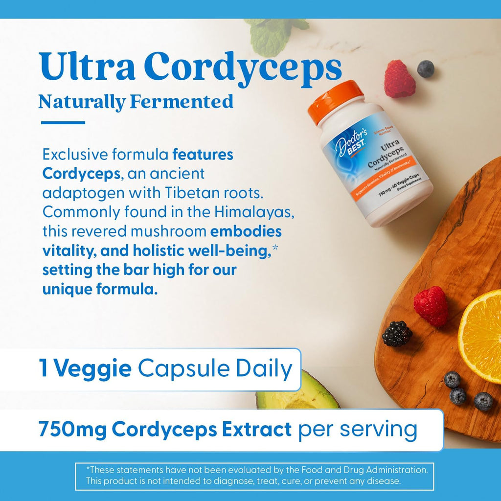 Doctor's Best Ultra Cordyceps - 60 Vegan Capsules